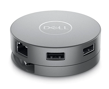 Dell DA310 Mobile Adapter Dockingstation 470-AEUP 2xUSB3.1/HDMI/VGA/DisplayPort/USB-C/Ethernet passiv Grey
