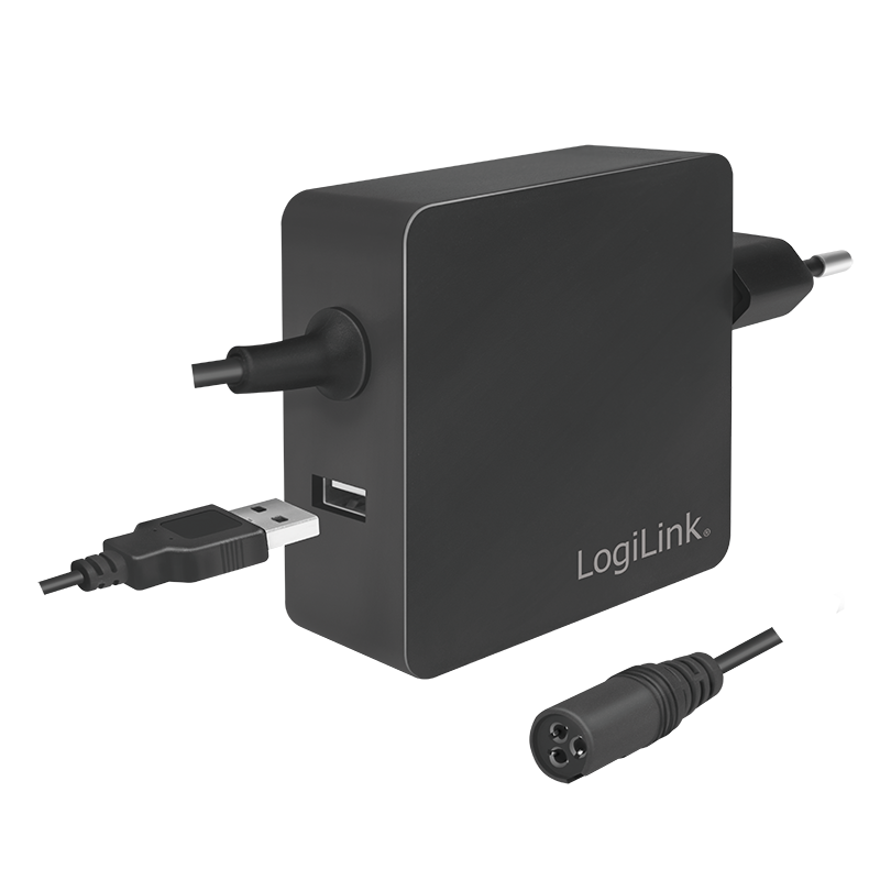 Notebook Netzteil Logilink, 15-20 Volt mit 8 Adapter + USB, 70Watt