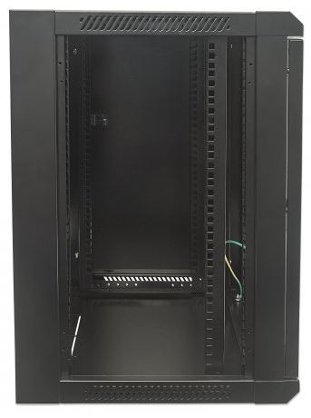 Server Schrank Intellinet 19" Wandverteiler (HxBxT 635x570x450mm) 12HE, schwarz unmontiert