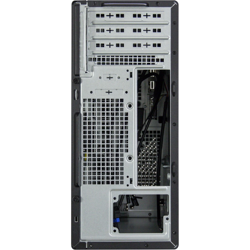 Micro-Tower / Desktop S-703 Gehäuse ohne TFX-Netzteil, USB-2/-3/-C schwarz