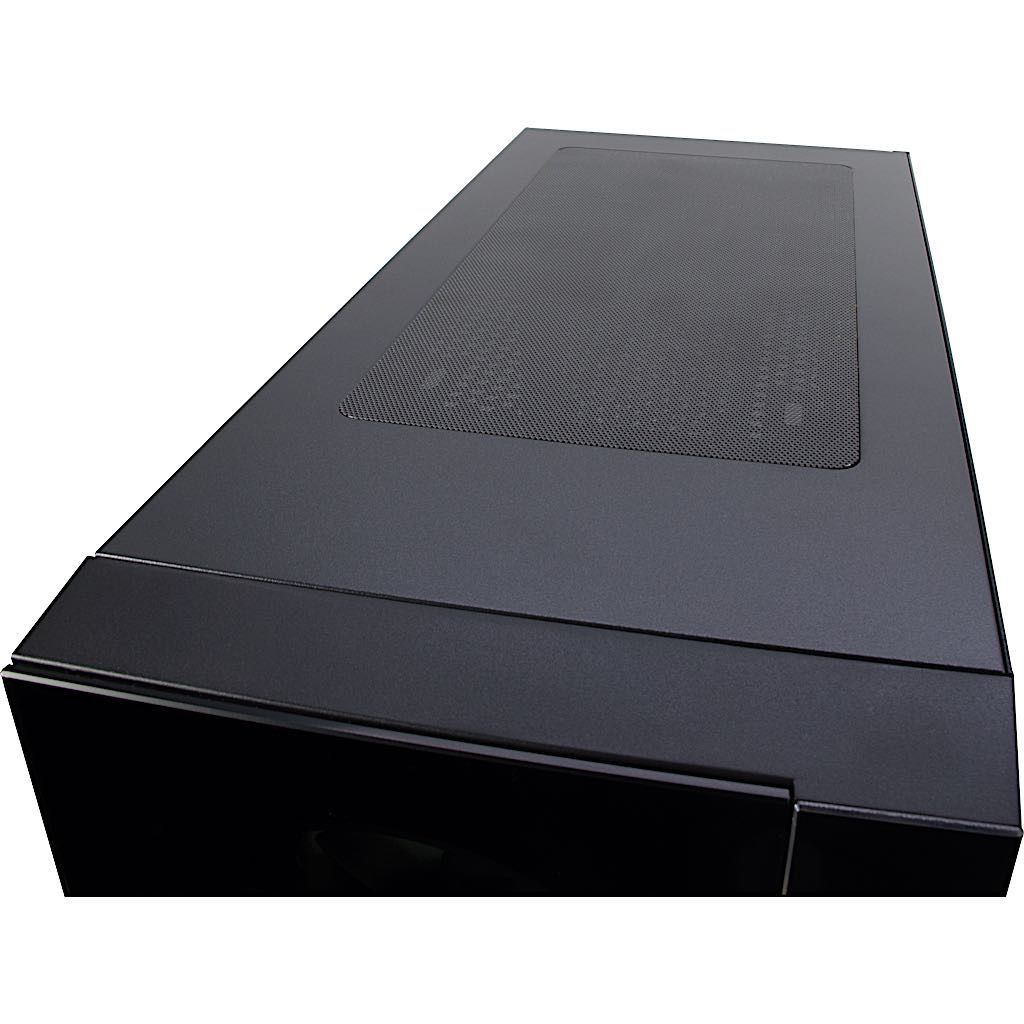 Miditower W-III RGB Gaming Gehäuse ohne Netzteil, USB3/Audio, 3x120er RGB-Lüfter + FB, schwarz