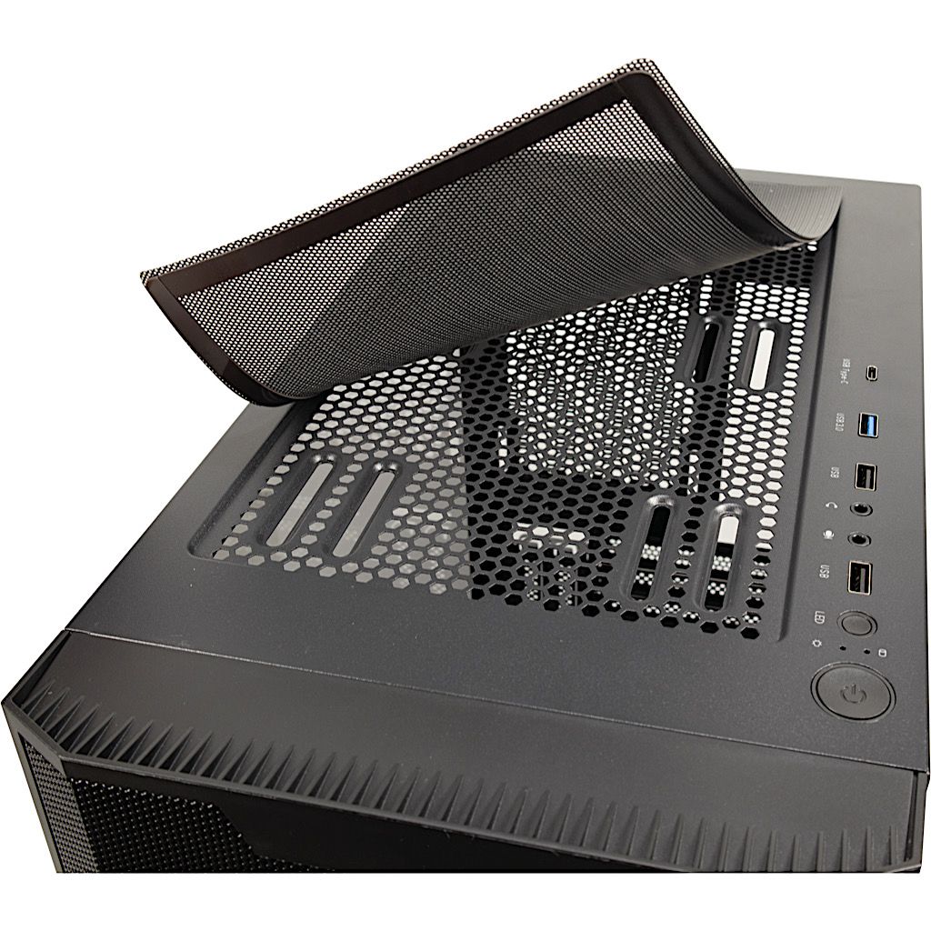 Miditower IT-3503 Airstream Gaming Gehäuse ohne Netzteil, USBC/Audio, 200er RGB-Lüfter, schwarz