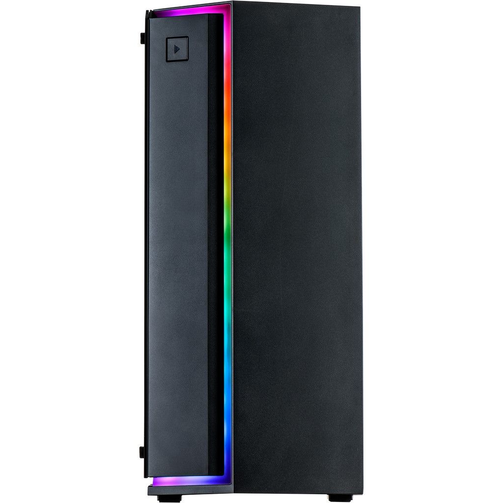 Miditower S-3906 Renegade Gaming Gehäuse ohne Netzteil, USB3/Audio, 120er RGB-Lüfter, schwarz