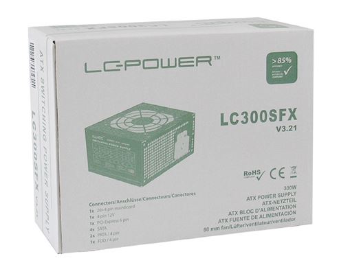 SFX-Netzteil 300Watt LC-Power LC3000SFX V3.21 PFC / 80mm Lüfter
