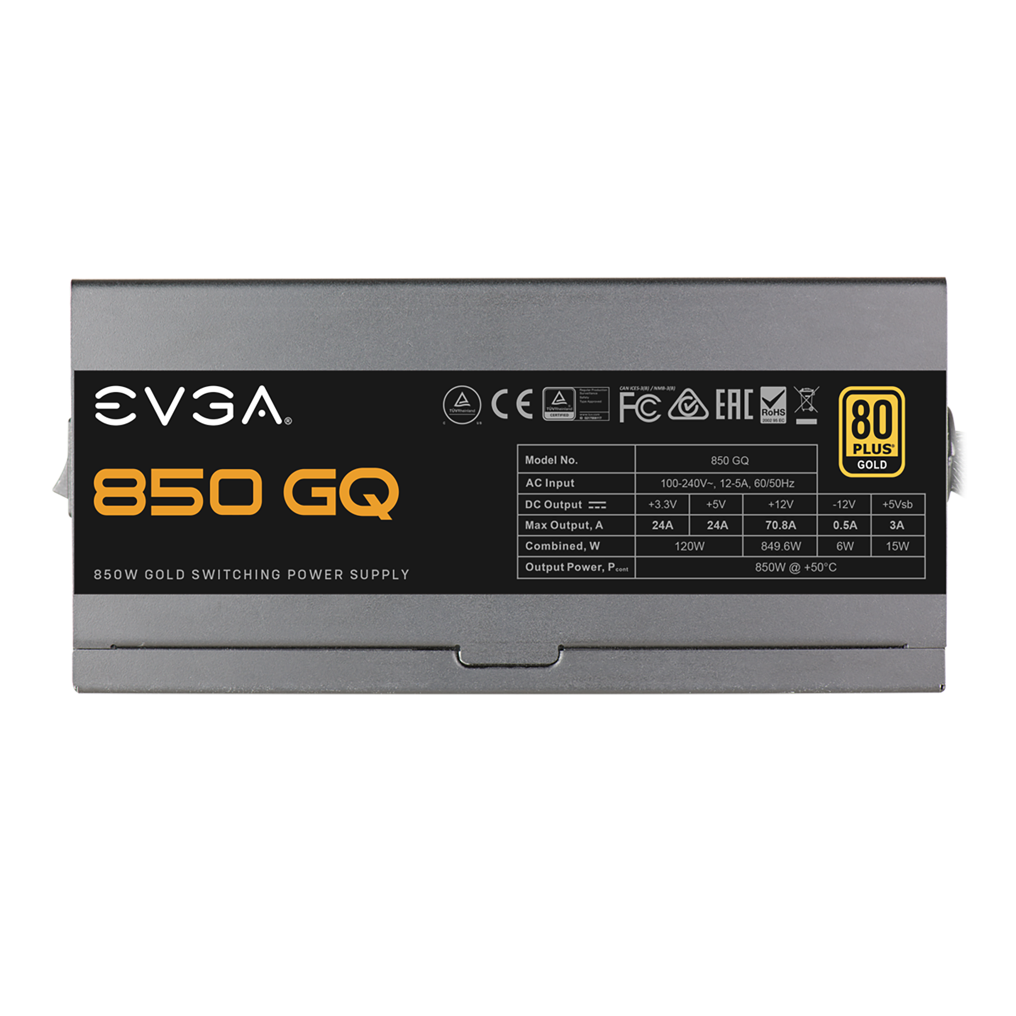 EVGA SuperNOVA 850 GQ 850W (80+ Gold) Semi-Modular PC-Netzteil ATX