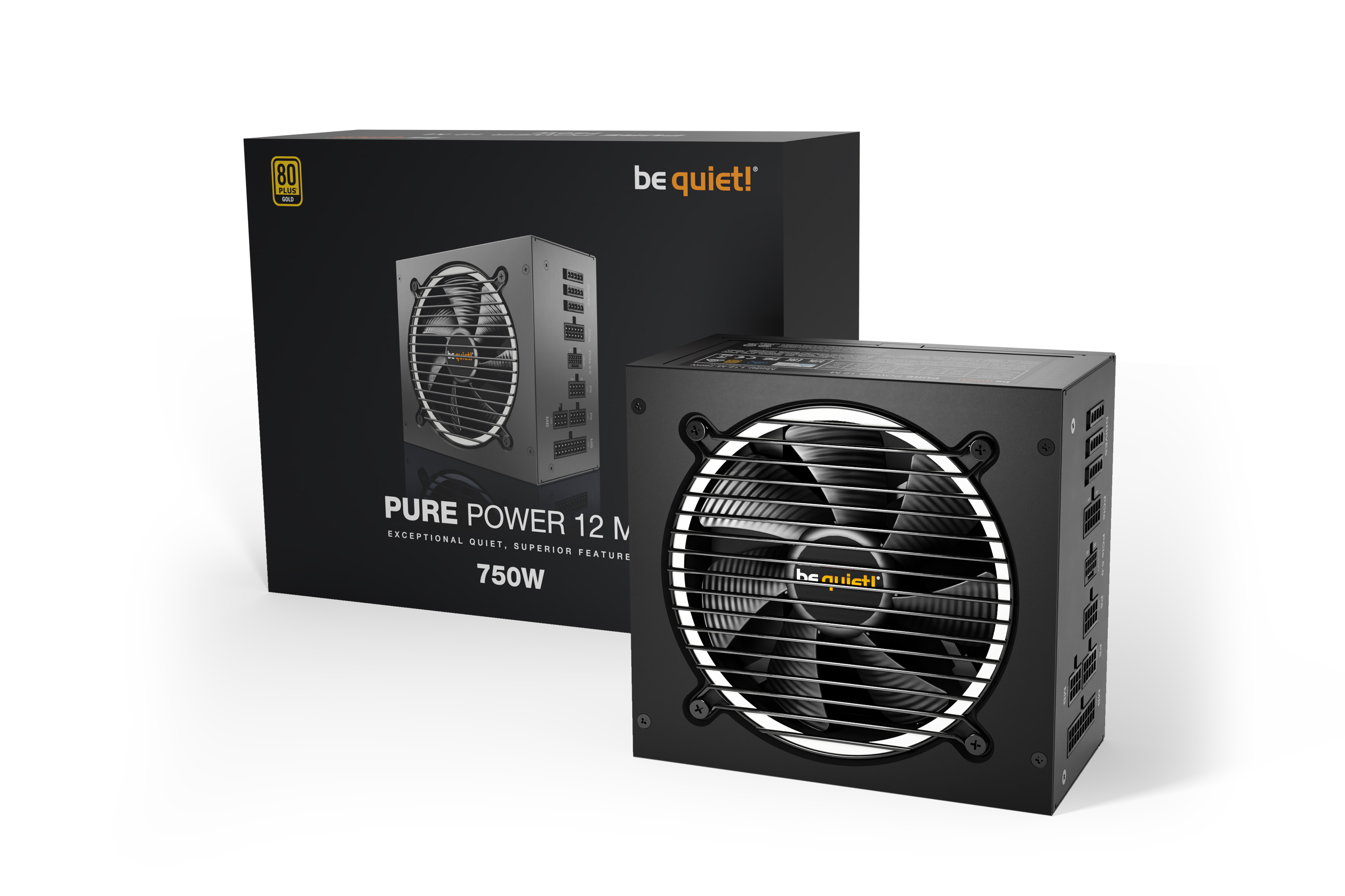 be quiet! Pure Power 12 M 750W (80+G) PC-Netzteil 120mm Silentlüfter ATX 3.0 / PCIe 5.0