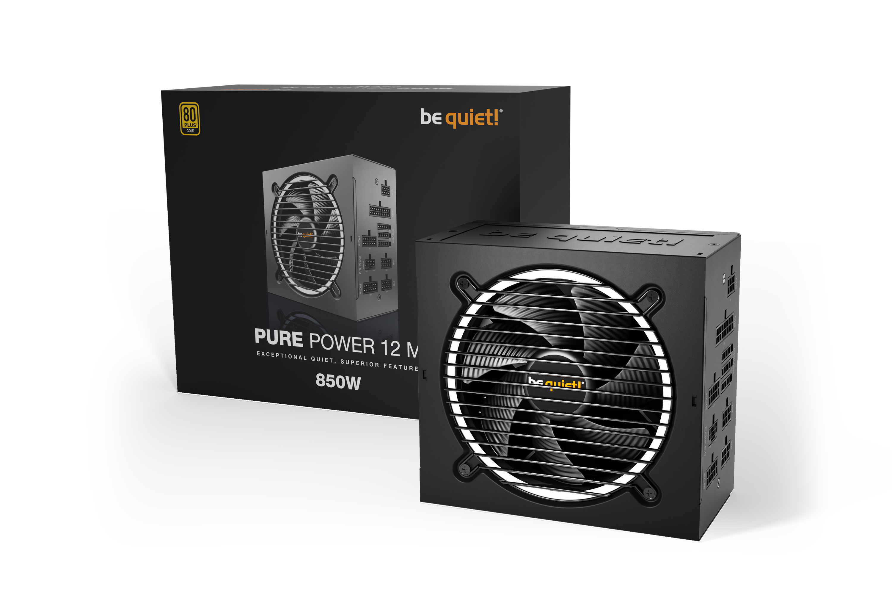 be quiet! Pure Power 12 M 850W (80+G) PC-Netzteil 120mm Silentlüfter ATX 3.0 / PCIe 5.0