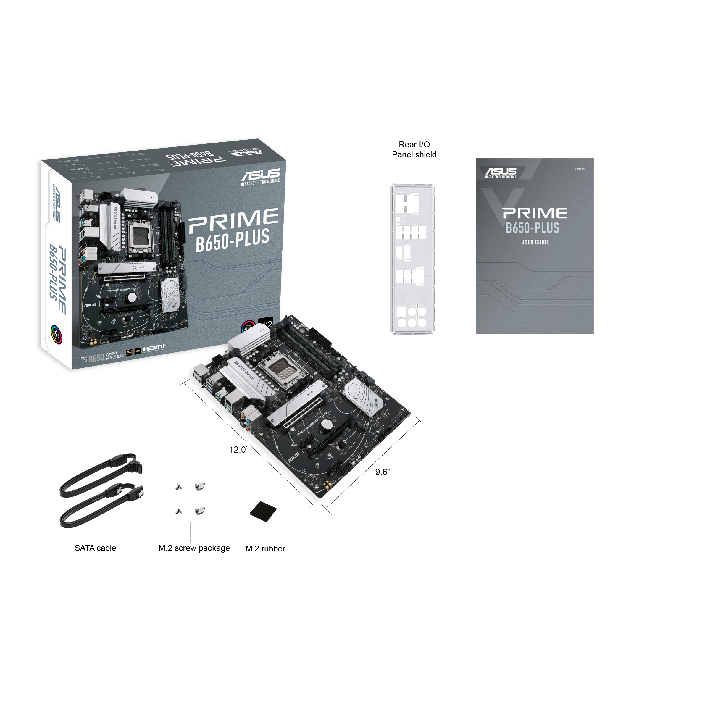 ASUS Prime B650-Plus Sockel AM5, 4xDDR5  HDMI / DP / USB-C, ATX