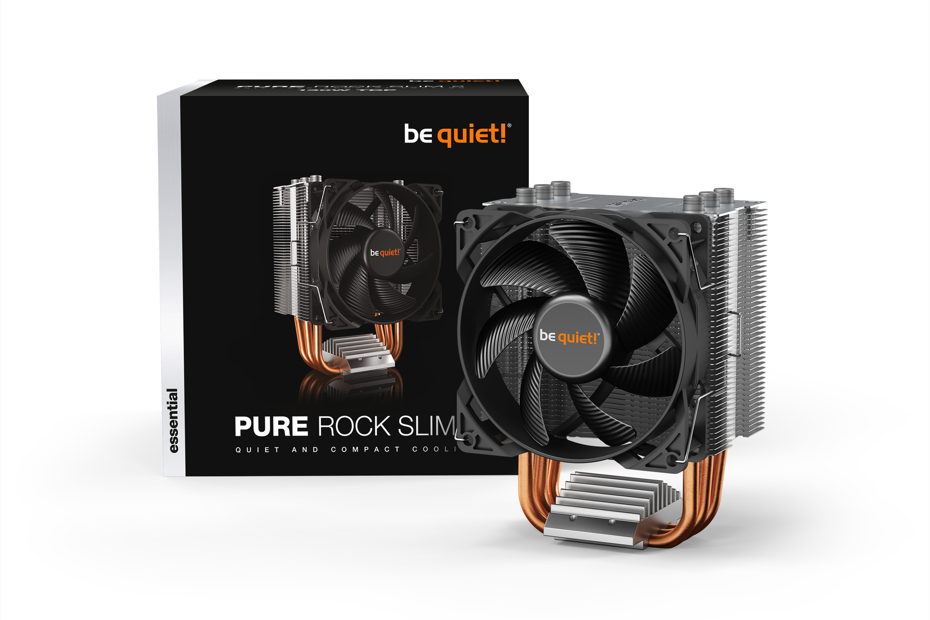 be quiet! Pure Rock Slim 2 CPU-Kühler für Intel und AMD Prozessoren