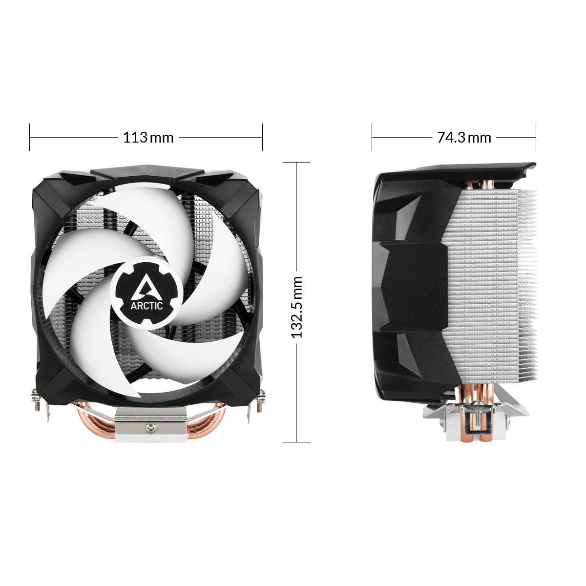 Arctic Freezer 7 X CPU-Kühler für Intel und AMD Prozessoren mit 100 mm Lüfter