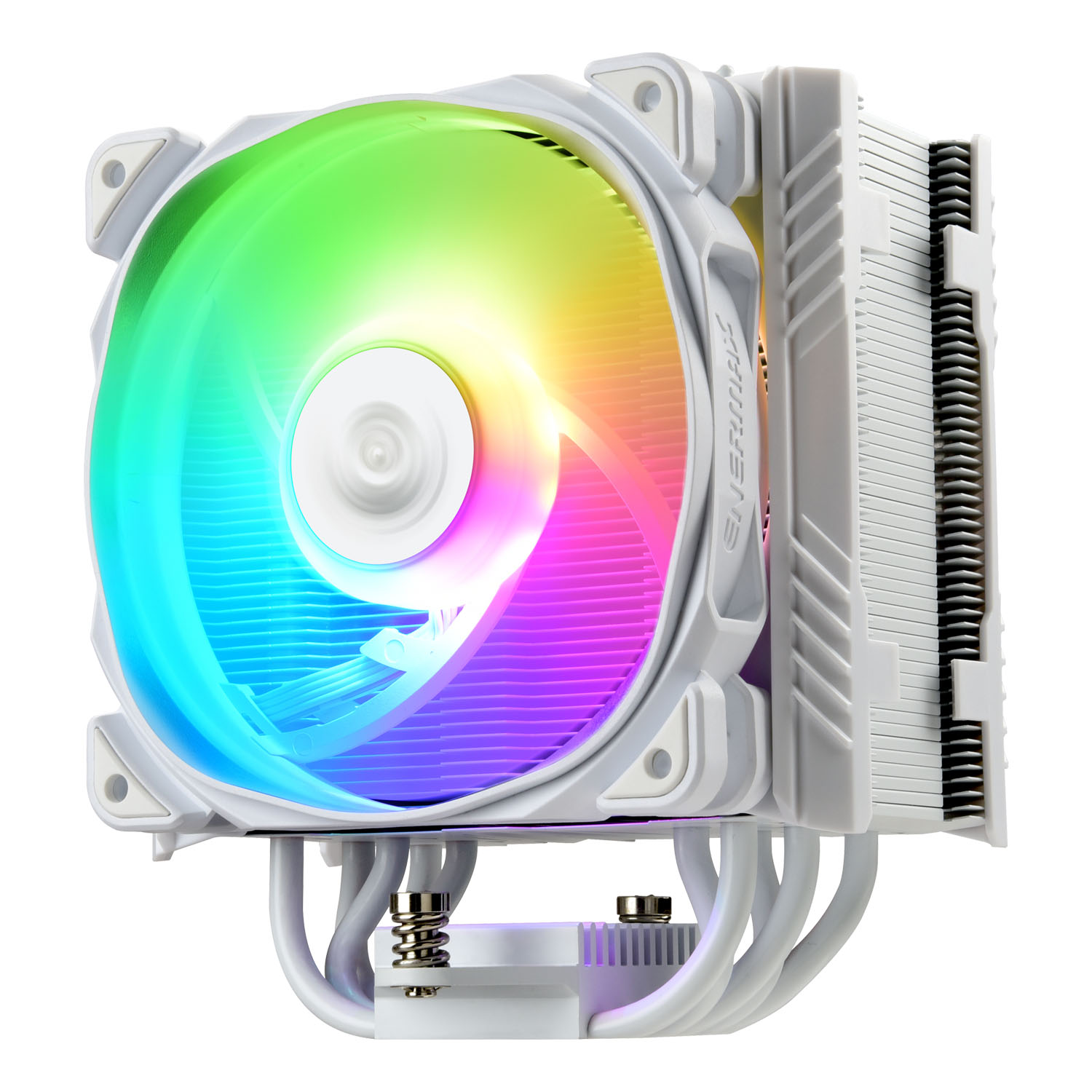 Enermax ETS-T50A W ARGB CPU-Kühler für AMD und Intel mit ARGB 120mm Lüfter, weiß