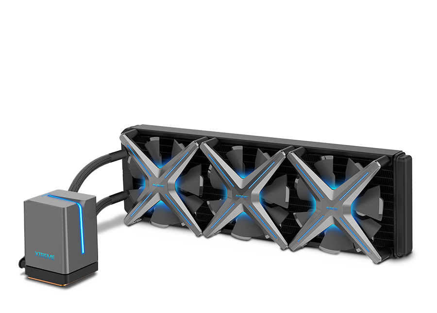 Alseye X360 Wasserkühlung 3x 120mm Lüfter mit RGB für Intel und AMD Prozessoren