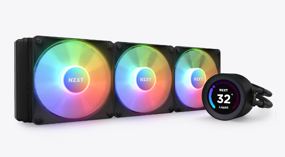 NZXT Kraken Elite 360 RGB Wasserkühlung Black mit 3x 120mm Lüfter für Intel und AMD Prozessoren