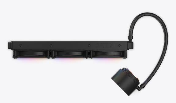 NZXT Kraken Elite 360 RGB Wasserkühlung Black mit 3x 120mm Lüfter für Intel und AMD Prozessoren