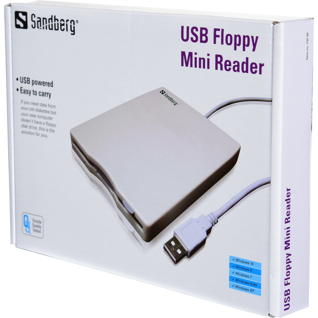 Diskettenlaufwerk - Floppy 3.5" / 1.44MB USB extern schwarz