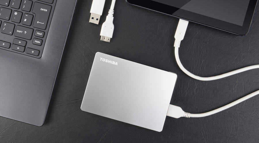 Toshiba Canvio Flex externe 2.5" Festplatte 4TB, USB 3.2 (A+C), silber
