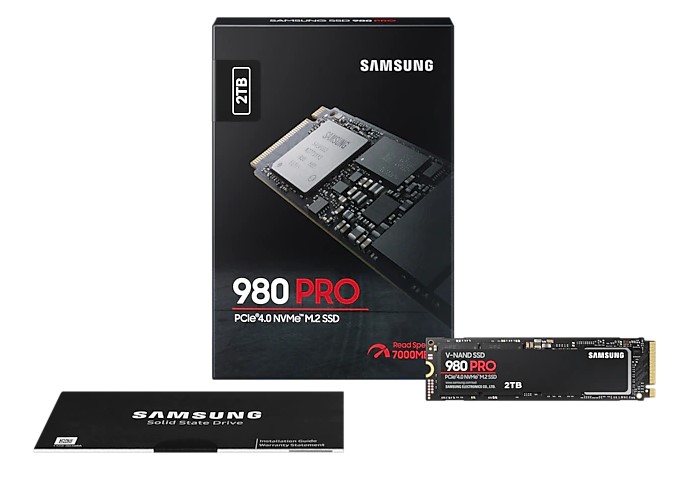 SSD Samsung 980 Pro MZ-V8P2T0BW 2,0TB M.2 Typ 2280 PCIe 4.0 NVMe