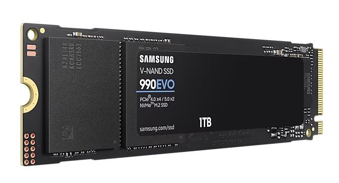 SSD Samsung 990 EVO MZ-V9E1T0BW 1TB M.2 Typ 2280 PCIe 4.0 x4 / PCIe 5.0 x2 NVMe
