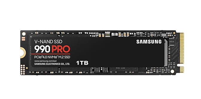 SSD Samsung 990 Pro MZ-V9P1T0BW 1,0TB M.2 Typ 2280 PCIe 4.0 x4 / PCIe 5.0 x2 NVMe