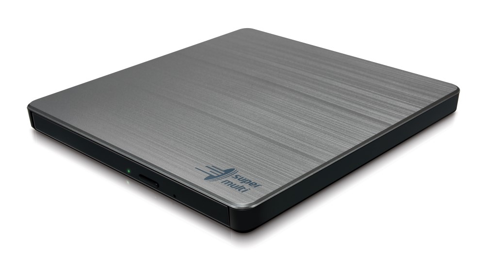 Hitachi/LG HLDS-GP60NS60 DVD-Brenner USB 2.0 extern slimline, silber