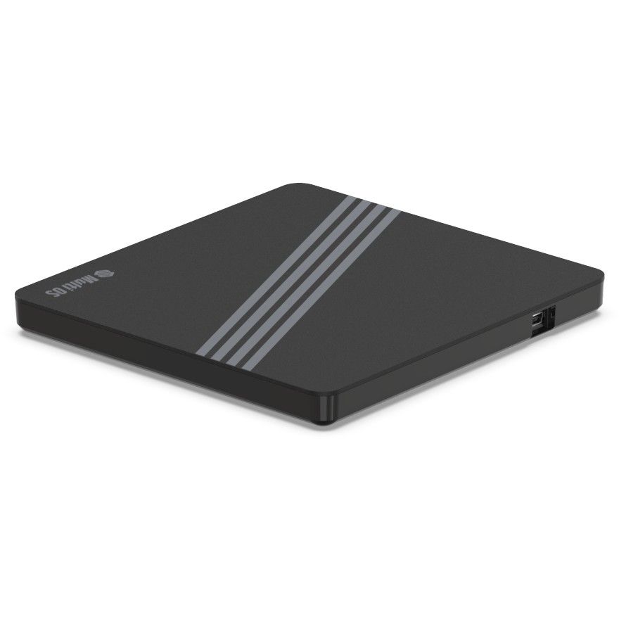 Hitachi/LG HLDS-GPM1NB10 DVD-Brenner USB 2.0 (A+C) extern slimline, schwarz