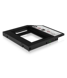 IcyBox IB-AC640 Einbaurahmen für 2.5" SSD/HDD SATA I-III in 9,5mm DVD-Slimline-Slot