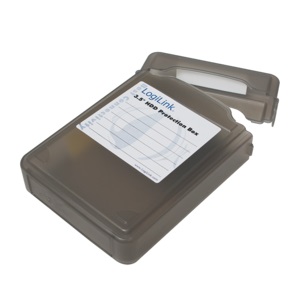 LogiLink Festplatten Schutz-Box für 3,5 HDDs, schwarz