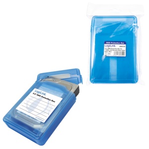 LogiLink Festplatten Schutz-Box für 3,5 HDDs, blau
