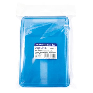 LogiLink Festplatten Schutz-Box für 3,5 HDDs, blau