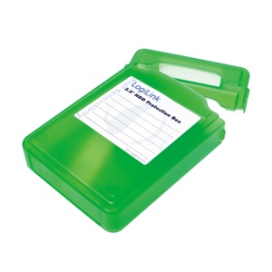 LogiLink Festplatten Schutz-Box für 3,5 HDDs, grün