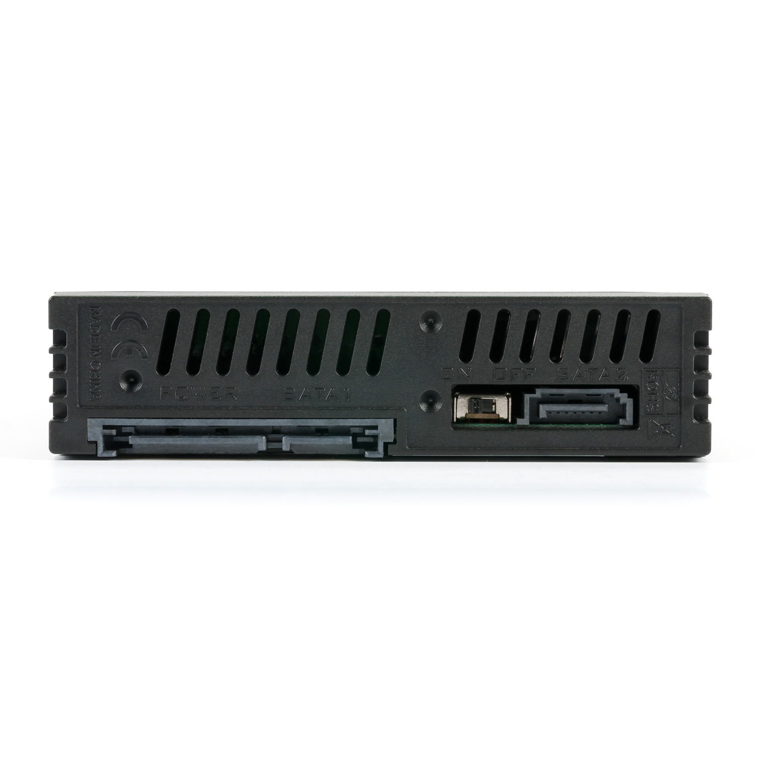 Fantec MR-25DUAL 2,5Zoll SATA + SAS HDD/SSD Wechselrahmen schwarz fuer 6,4cm 2,5Zoll HDD oder SSD in einem 8,9cm 3,5Zoll Einschub