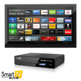 Fantec Smart TV Hub Box - Smart TV App mit Mediaplayer, GLAN MKV H.264 1080P Full HD, schwarz