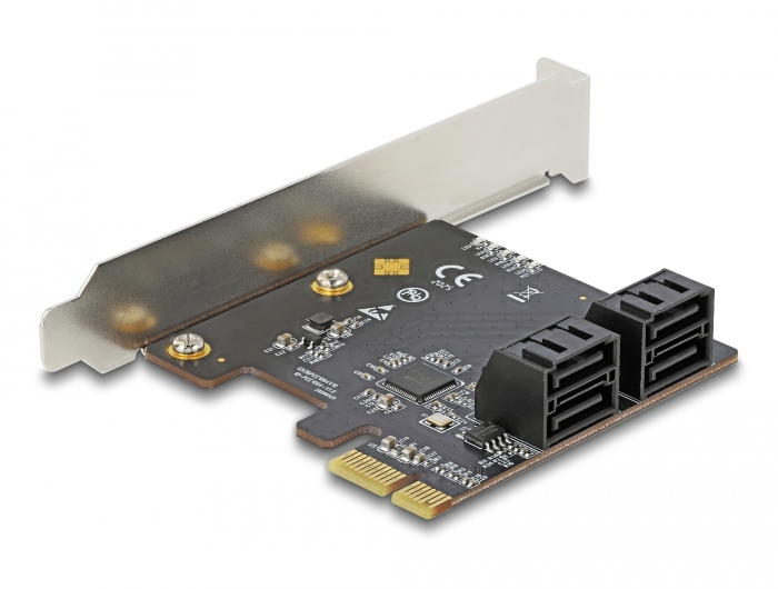 DeLock 90010 SATA HDD-Kontroller 4x SATA 6Gb/s, PCIe x1 V3.0