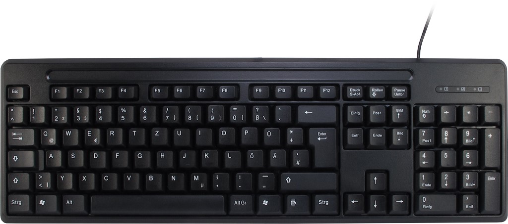Tastatur + Maus Set KB-118 deutsch USB, schwarz