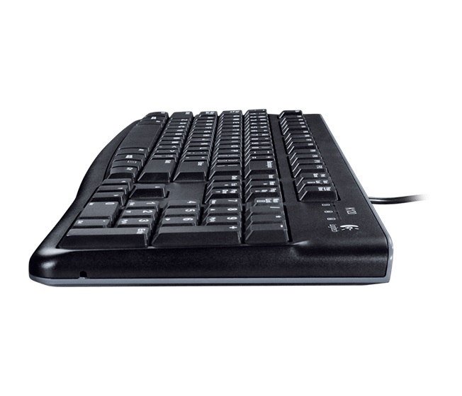 Logitech Desktop Corded MK120 Tastatur & Maus USB, deutsch, schwarz