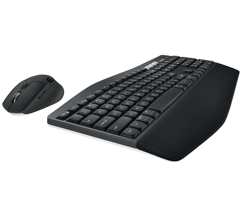 Logitech Cordless Performance MK850 Tastatur & Maus USB Funk/BT, deutsch, schwarz