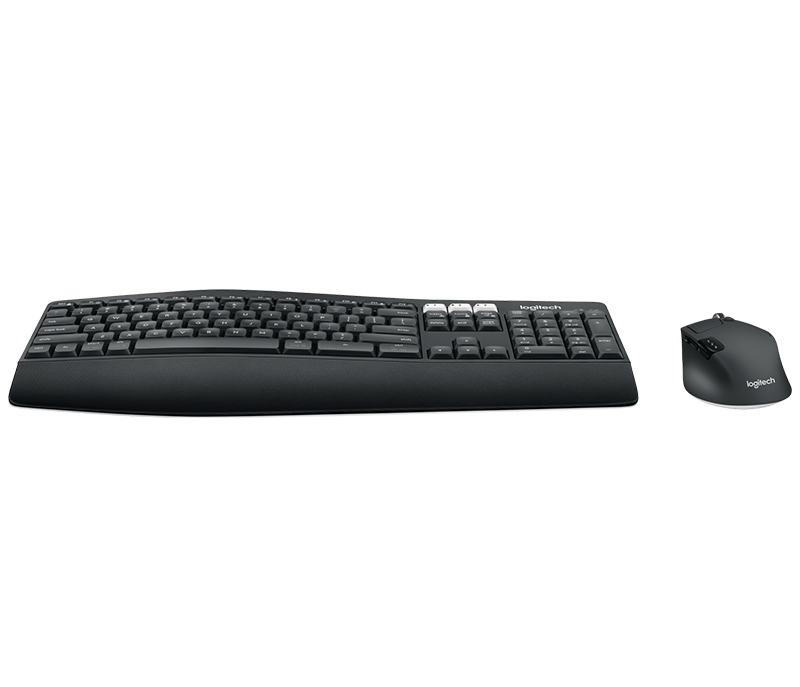Logitech Cordless Performance MK850 Tastatur & Maus USB Funk/BT, deutsch, schwarz