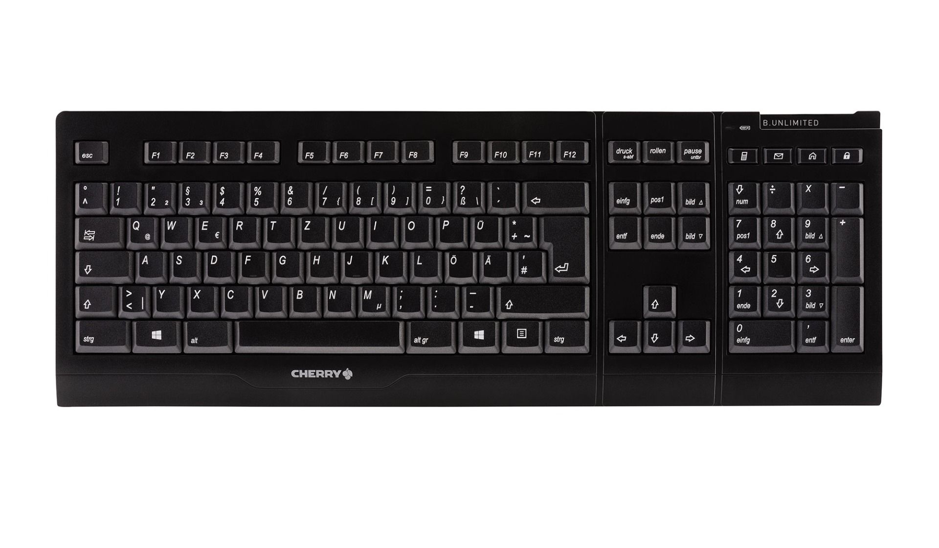 Cherry JD-0410DE-2 B.Unlimited 3.0 Wireless Desktop Tastatur + Maus, deutsch, schwarz (DEMO)