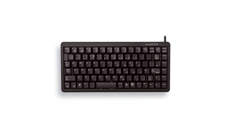 Cherry G84-4100 LCMDE-2 Compact-Keyboard Tastatur USB & PS/2, deutsch, schwarz