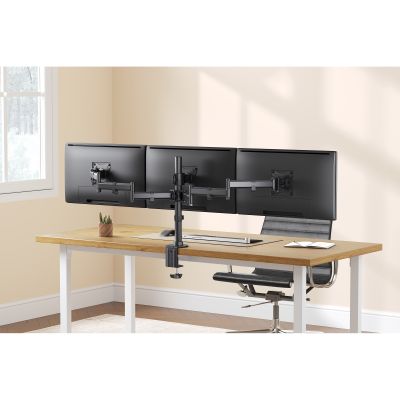 Tischhalterung InLine für 3x TV-/TFT-Displays bis 68cm / 3x 8kg, VESA 75/100mm, schwarz