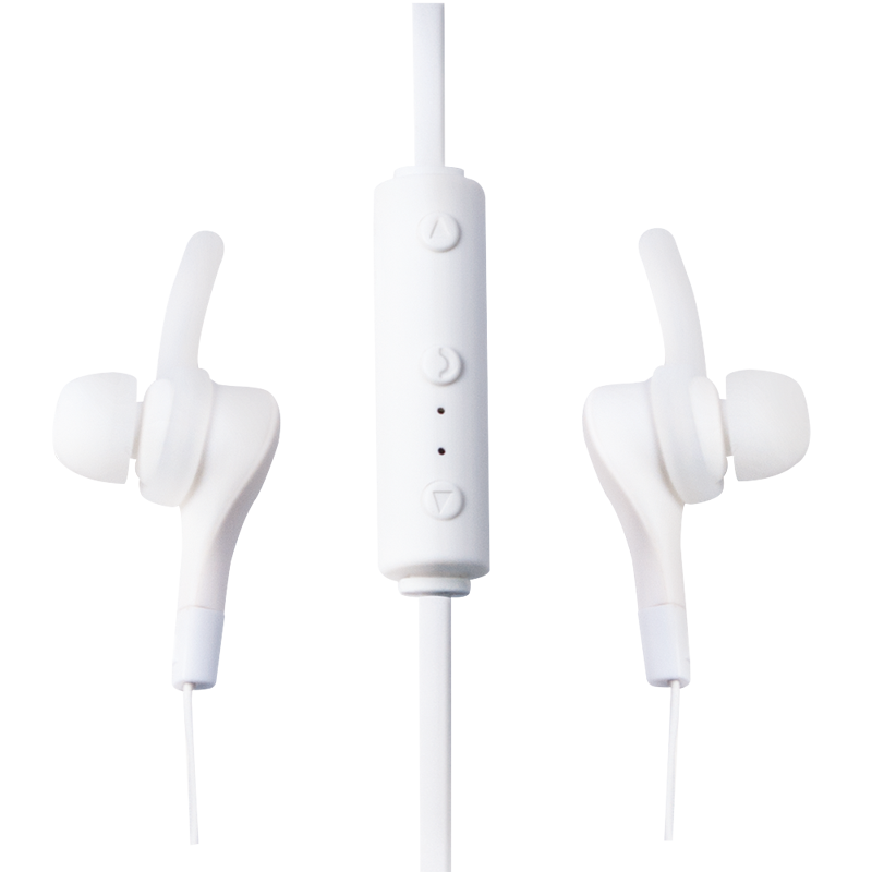 LogiLink Bluetooth Sport Ohrhörer (In-Ear) für Handy, Tablet, MP3, etc. mit Microfon, weiss