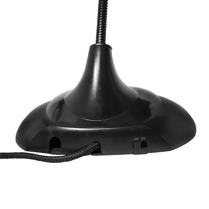 LogiLink Multimedia Mikrofon mit Standfuss und flexiblen Hals, 3,5mm Klinke