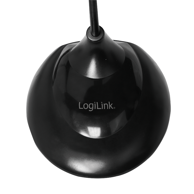 LogiLink Multimedia Mikrofon mit Standfuss und flexiblen Hals, 3,5mm Klinke