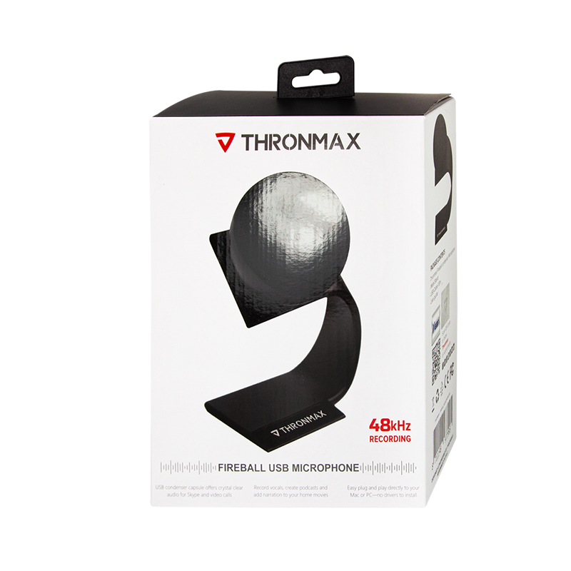 Thronmax Fireball 48 kHz / 16Bit Mikrofon USB schwarz