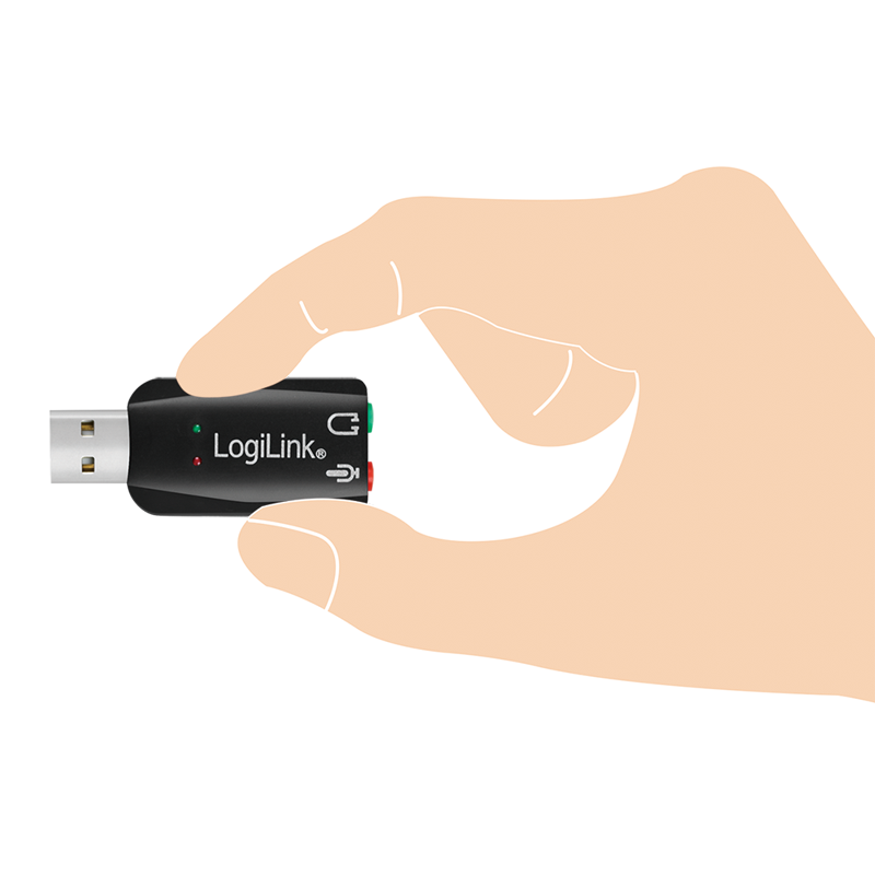 LogiLink Audio Adapter mit Virtual 3D Soundeffekt