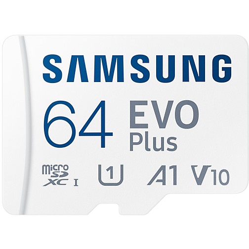 Samsung 64GB microSDXC MB-MC64KA EVO Plus Flash-Speicherkarte, Class 10