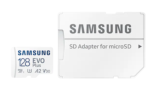 Samsung 128GB microSDXC MB-MC128HA EVO Plus Flash-Speicherkarte, Class 10