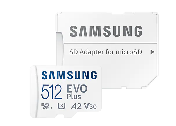 Samsung 512GB microSDXC MB-MC512HA EVO Plus Flash-Speicherkarte, Class 10