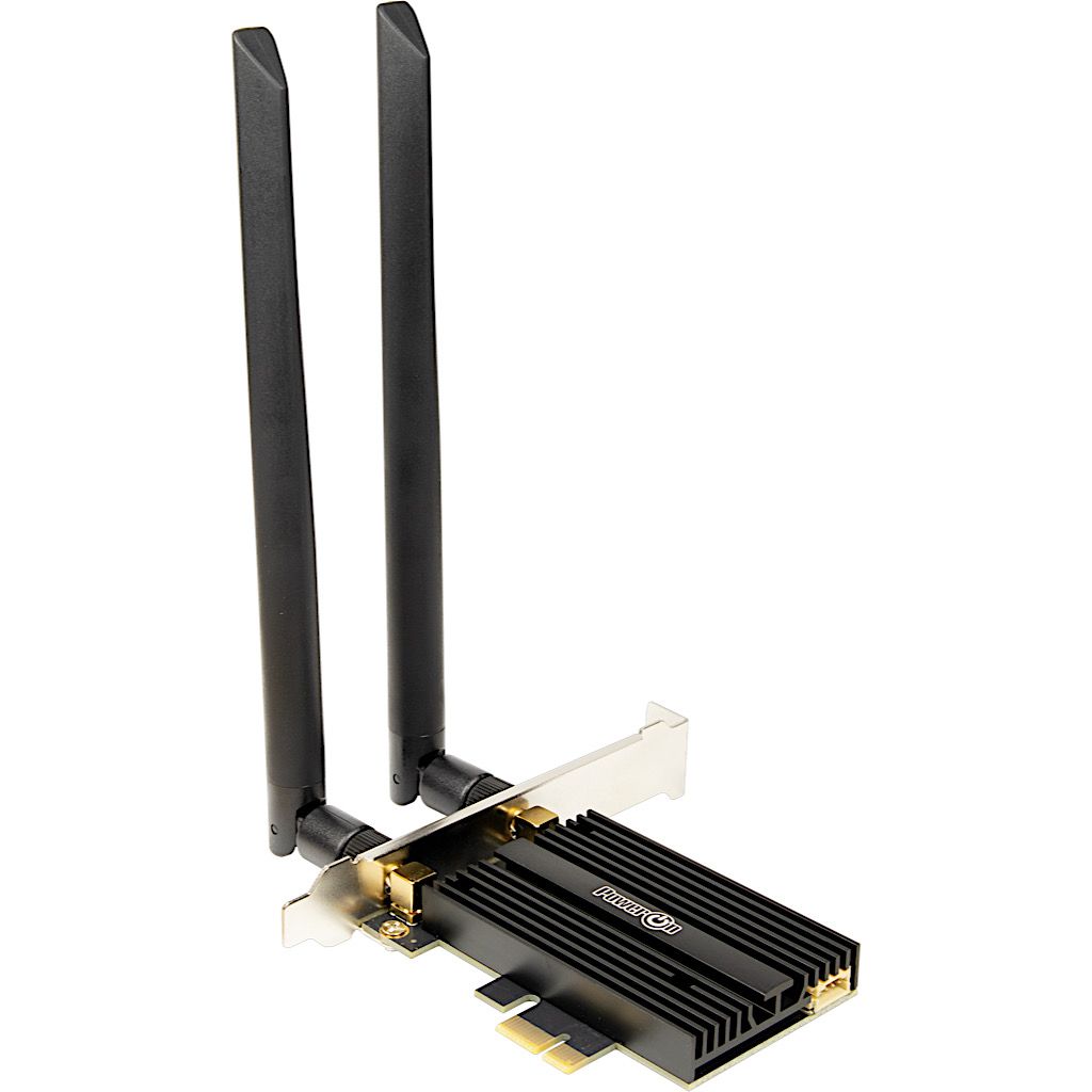 Inter-Tech DMG-36 WLAN (WiFi 6+) + BT 5.2 Adapter 5400 Mbps PCIe
