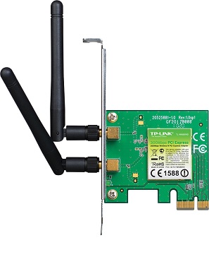 TP-Link TL-WN881ND WLAN PCIe-Karte 300Mbps 802.11 b/g/n inkl. 2x Antennen